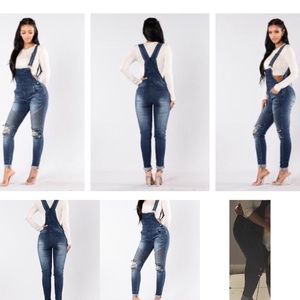 Fashion Nova Denim Overalls